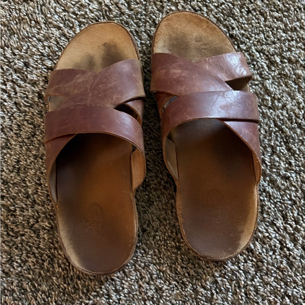 Chaco Brown Leather Sandals